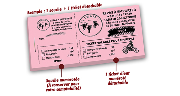 billetterie ticket repas sport