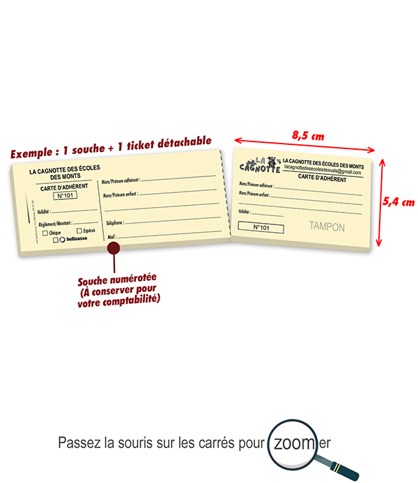 carte adhérent association des écoles