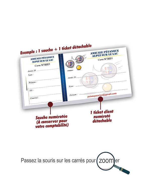 ticket tombola amicale pétanque