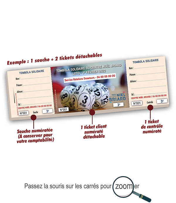 ticket tombola solidaire donateurs