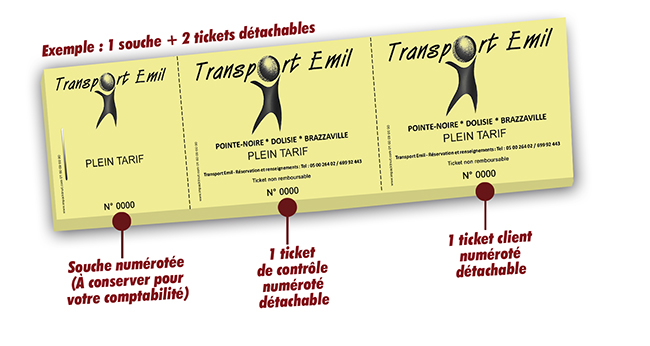 faire imprimer tickets de transport pas cher Emil