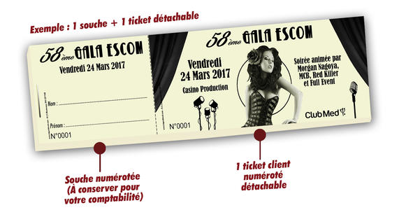 maquette ticket