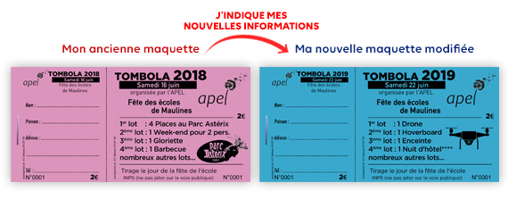 maquette ticket